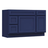 Vanity Art 51 in. W x 21 in. D x 32.5 in. H Bath Vanity Cabinet without Top in Blue
