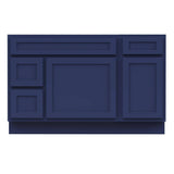 Vanity Art 51 in. W x 21 in. D x 32.5 in. H Bath Vanity Cabinet without Top in Blue