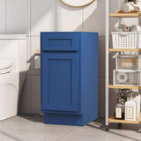 Vanity Art 15 in. W x 21 in. D x 32.5 in. H 1-Drawer Bath Vanity Cabinet without Top in Blue
