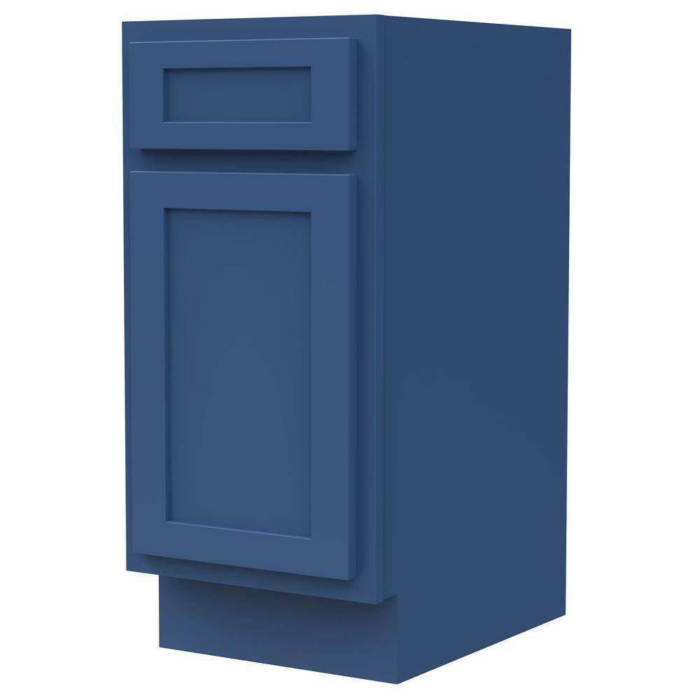 Vanity Art 15 in. W x 21 in. D x 32.5 in. H 1-Drawer Bath Vanity Cabinet without Top in Blue