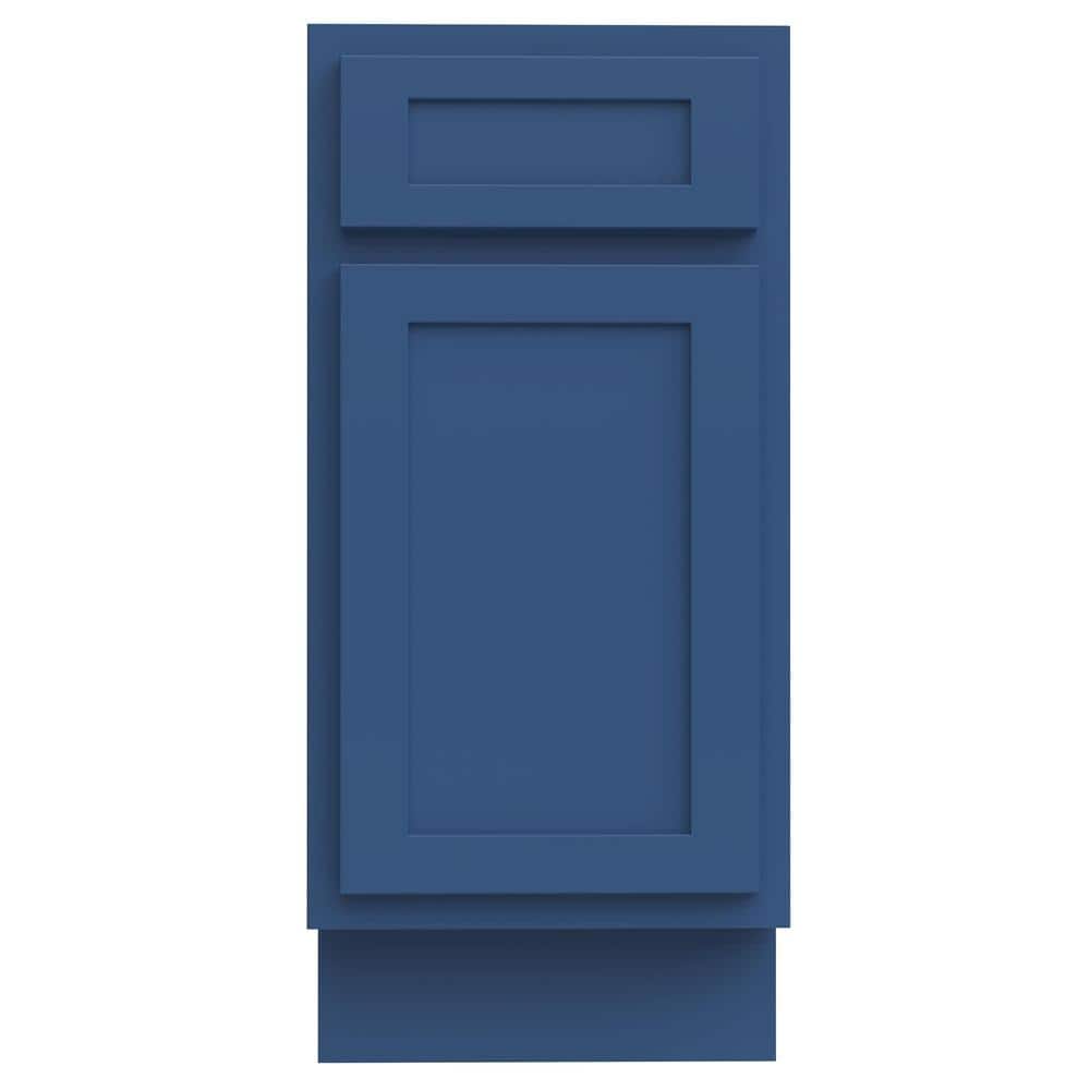 Vanity Art 15 in. W x 21 in. D x 32.5 in. H 1-Drawer Bath Vanity Cabinet without Top in Blue
