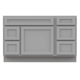 Vanity Art 51 in. W x 21 in. D x 32.5 in. H Bath Vanity Cabinet without Top in Gray