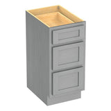Vanity Art 15 in. W x 21 in. D x 32.5 in. H 3-Drawers Bath Vanity Cabinet without Top in Silver