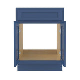 Vanity Art 24 in. W x 21 in. D x 32.5 in. H 2-Doors Bath Vanity Cabinet without Top in Blue