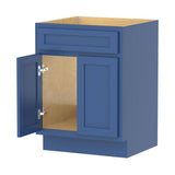 Vanity Art 24 in. W x 21 in. D x 32.5 in. H 2-Doors Bath Vanity Cabinet without Top in Blue
