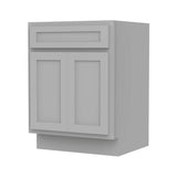 Vanity Art 24 in. W x 21 in. D x 32.5 in. H 2-Doors Bath Vanity Cabinet Only in Gray