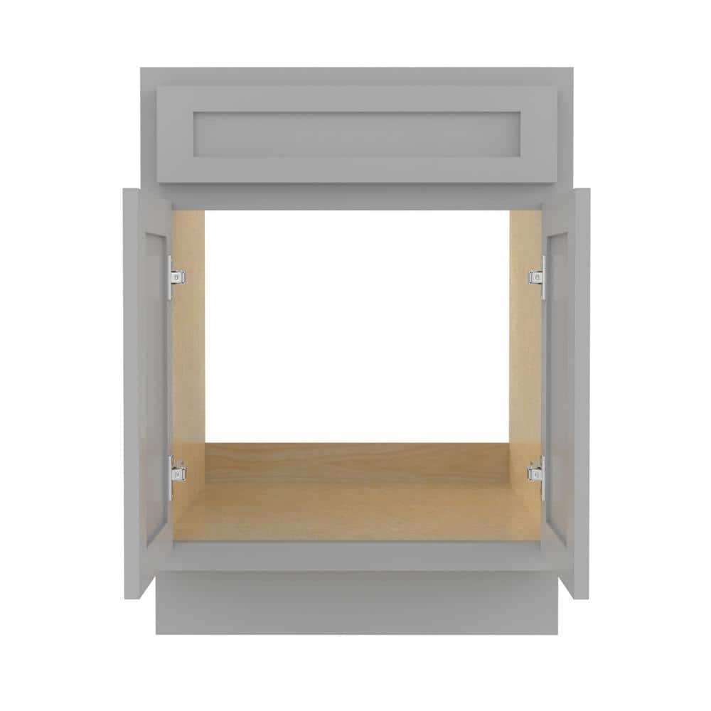 Vanity Art 24 in. W x 21 in. D x 32.5 in. H 2-Doors Bath Vanity Cabinet Only in Gray