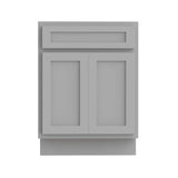 Vanity Art 24 in. W x 21 in. D x 32.5 in. H 2-Doors Bath Vanity Cabinet Only in Gray