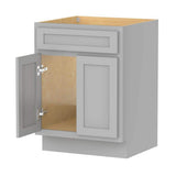Vanity Art 24 in. W x 21 in. D x 32.5 in. H 2-Doors Bath Vanity Cabinet Only in Gray