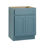 Vanity Art 24 in. W x 21 in. D x 32.5 in. H 2-Doors Bath Vanity Cabinet Only in Sea Green