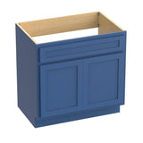 Vanity Art 30 in. W x 21 in. D x 32.5 in. H 2-Doors Bath Vanity Cabinet without Top in Blue