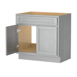 Vanity Art 30 in. W x 21 in. D x 32.5 in. H 2-Doors Bath Vanity Cabinet without Top in Silver
