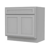 Vanity Art 33 in. W x 21 in. D x 32.5 in. H 2-Doors Bath Vanity Cabinet Only in Gray