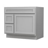 Vanity Art 36 in. W x 21 in. D x 32.5 in. H 2-Left Drawers Bath Vanity Cabinet Only in Gray