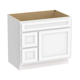 Vanity Art 36 in. W x 21 in. D x 32.5 in. H 2-Left Drawers Bath Vanity Cabinet Only in White