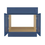 Vanity Art 36 in. W x 21 in. D x 32.5 in. H 2-Doors Bath Vanity Cabinet without Top in Blue