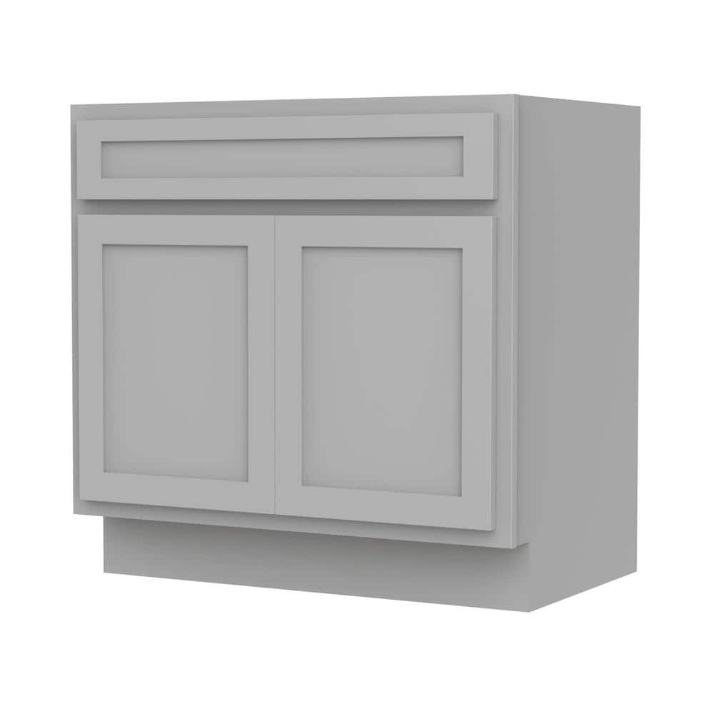 Vanity Art 36 in. W x 21 in. D x 32.5 in. H 2-Doors Bath Vanity Cabinet Only in Gray