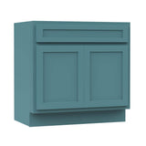 Vanity Art 36 in. W x 21 in. D x 32.5 in. H 2-Doors Bath Vanity Cabinet Only in Sea Green