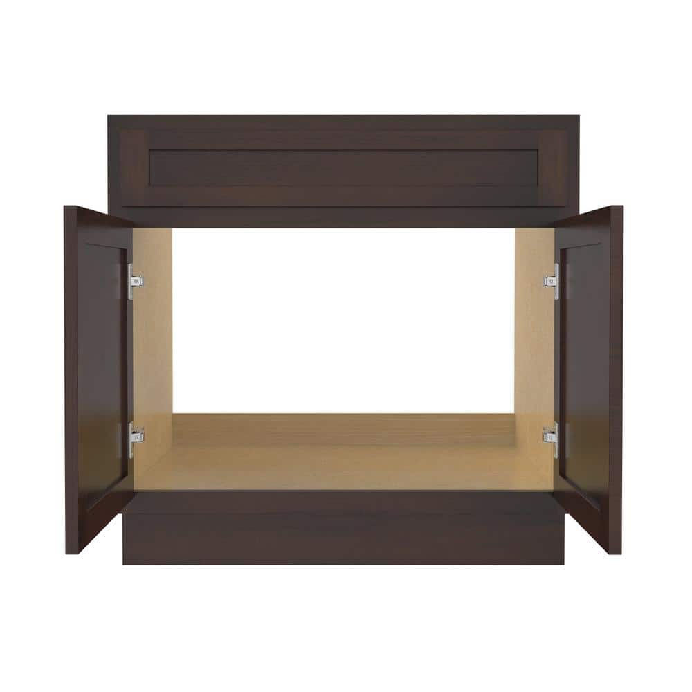 Vanity Art 39 in. W x 21 in. D x 32.5 in. H 2-Doors Bath Vanity Cabinet Only in Brown
