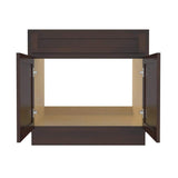 Vanity Art 39 in. W x 21 in. D x 32.5 in. H 2-Doors Bath Vanity Cabinet Only in Brown