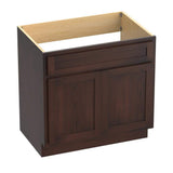 Vanity Art 39 in. W x 21 in. D x 32.5 in. H 2-Doors Bath Vanity Cabinet Only in Brown