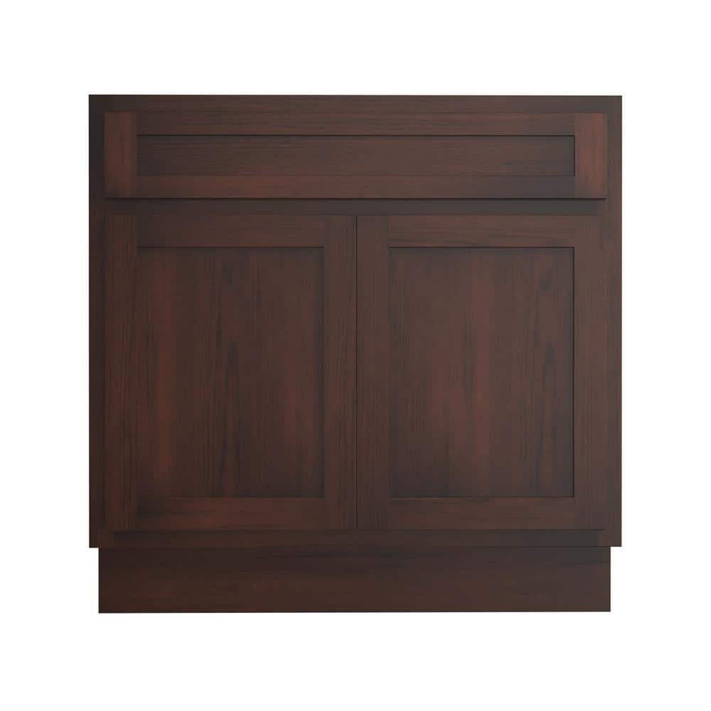 Vanity Art 39 in. W x 21 in. D x 32.5 in. H 2-Doors Bath Vanity Cabinet Only in Brown