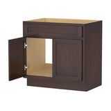 Vanity Art 39 in. W x 21 in. D x 32.5 in. H 2-Doors Bath Vanity Cabinet Only in Brown