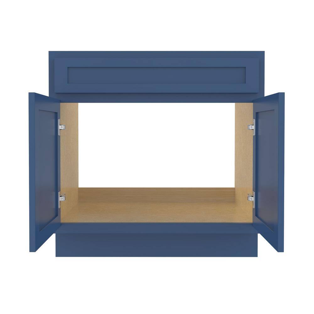 Vanity Art 39 in. W x 21 in. D x 32.5 in. H 2-Doors Bath Vanity Cabinet without Top in Blue