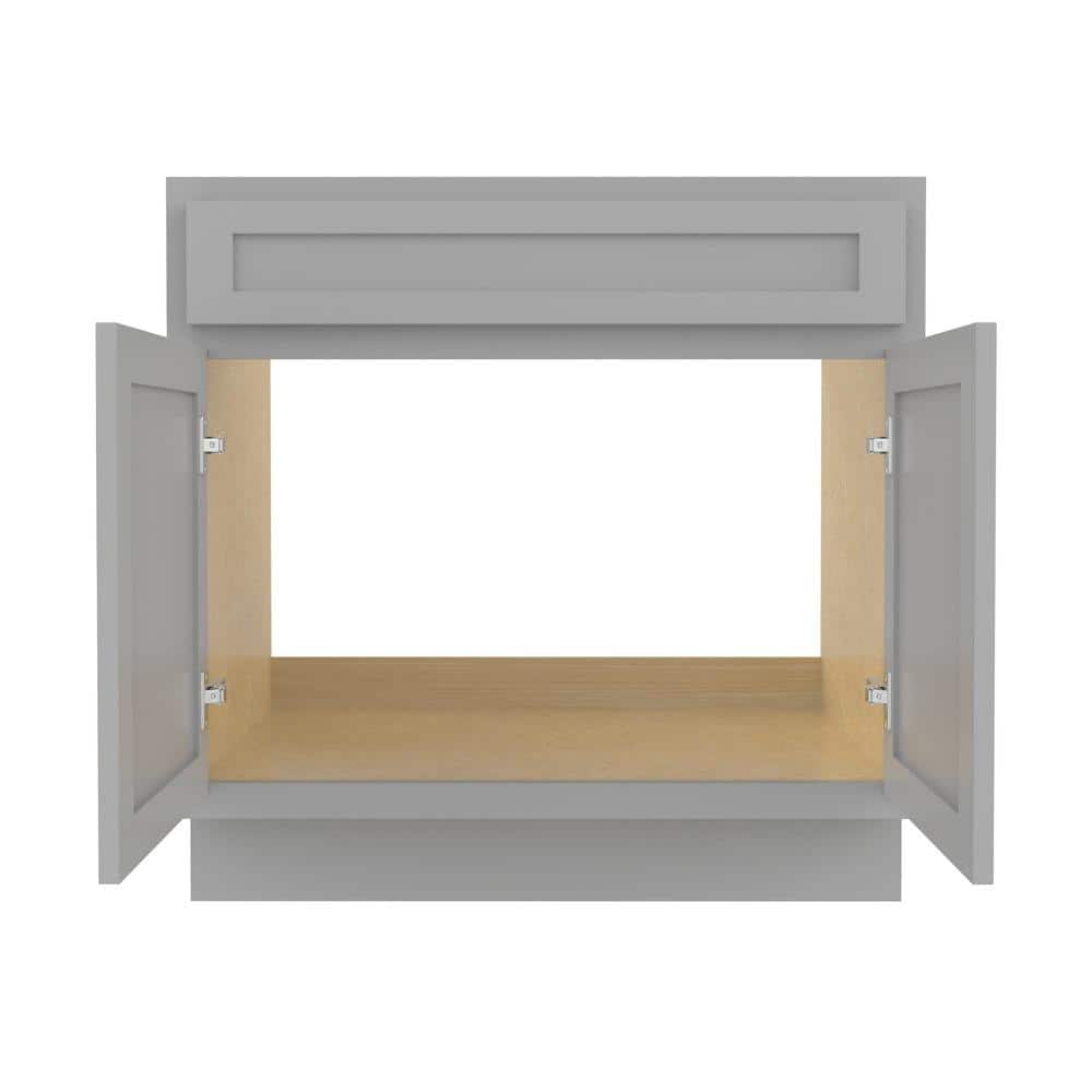 Vanity Art 39 in. W x 21 in. D x 32.5 in. H 2-Doors Bath Vanity Cabinet Only in Gray - Unassembled