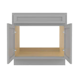 Vanity Art 39 in. W x 21 in. D x 32.5 in. H 2-Doors Bath Vanity Cabinet Only in Gray - Unassembled