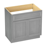 Vanity Art 39 in. W x 21 in. D x 32.5 in. H 2-Doors Bath Vanity Cabinet without Top in Silver