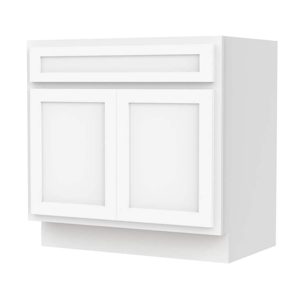 Vanity Art 39 in. W x 21 in. D x 32.5 in. H 2-Doors Bath Vanity Cabinet Only in White