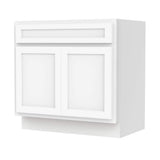 Vanity Art 39 in. W x 21 in. D x 32.5 in. H 2-Doors Bath Vanity Cabinet Only in White