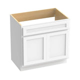 Vanity Art 39 in. W x 21 in. D x 32.5 in. H 2-Doors Bath Vanity Cabinet Only in White