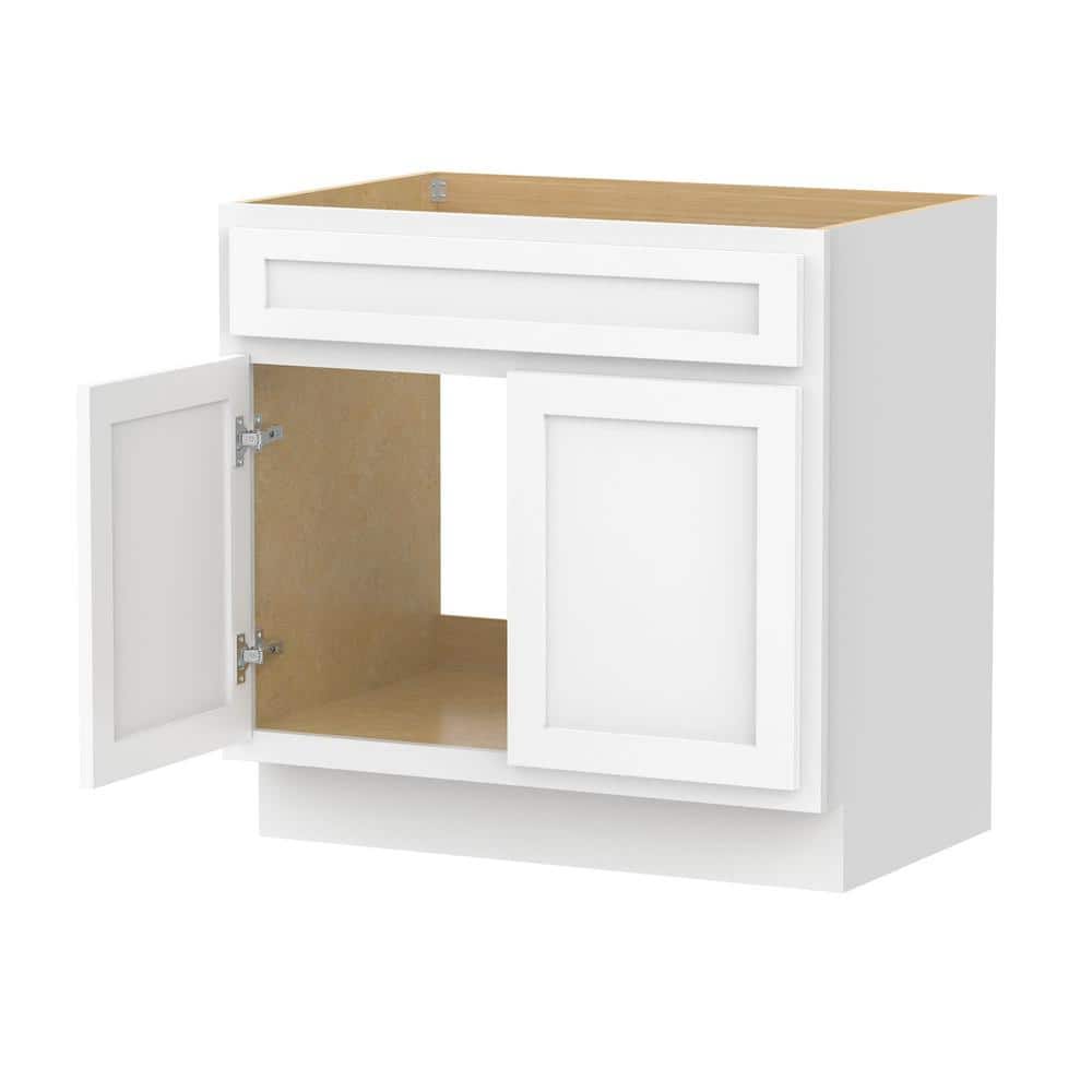 Vanity Art 39 in. W x 21 in. D x 32.5 in. H 2-Doors Bath Vanity Cabinet Only in White