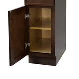 Vanity Art 12 in. W x 21 in. D x 32.5 in. H 1-Drawer Bath Vanity Cabinet Only in Brown