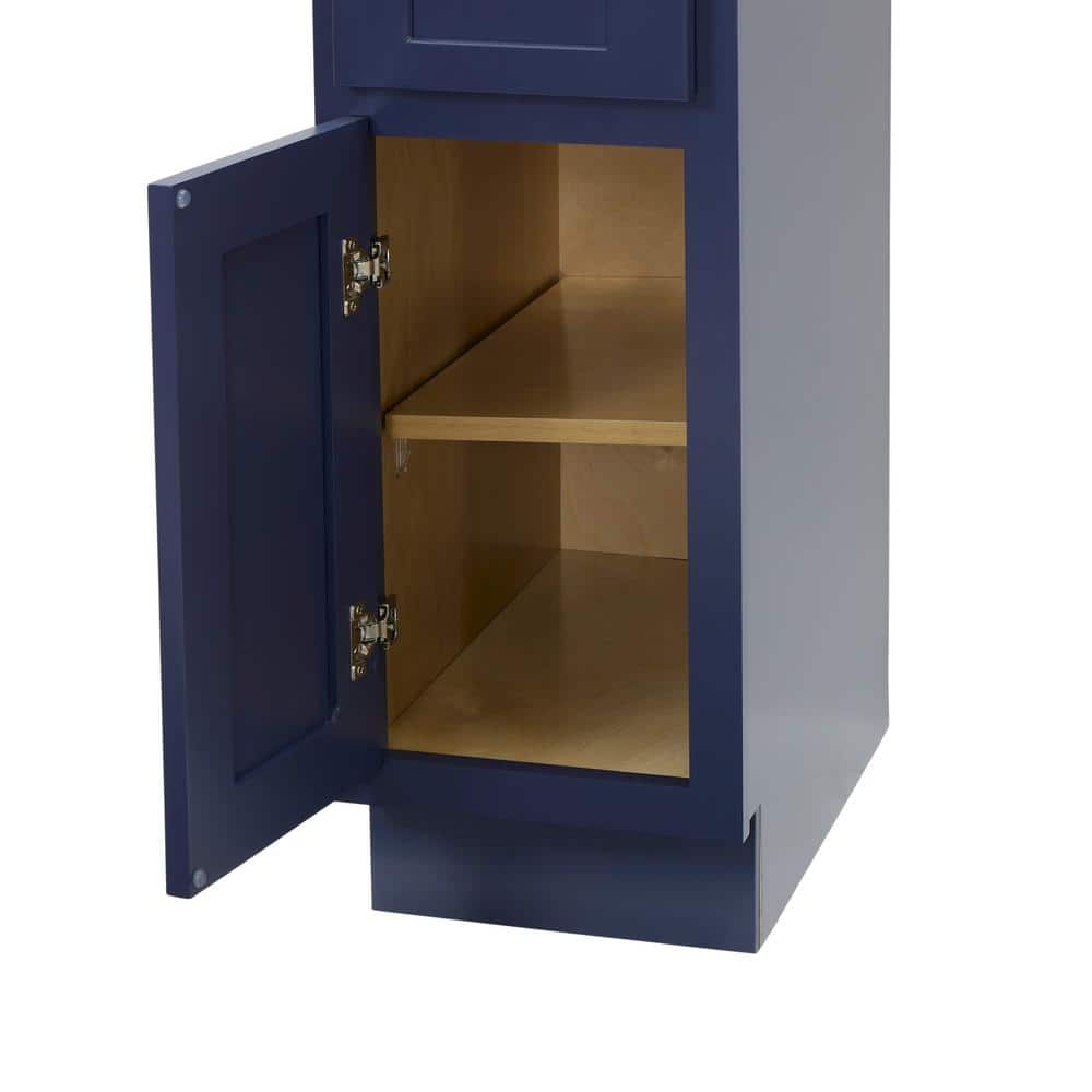 Vanity Art 12 in. W x 21 in. D x 32.5 in. H 1-Drawer Bath Vanity Cabinet Only in Blue