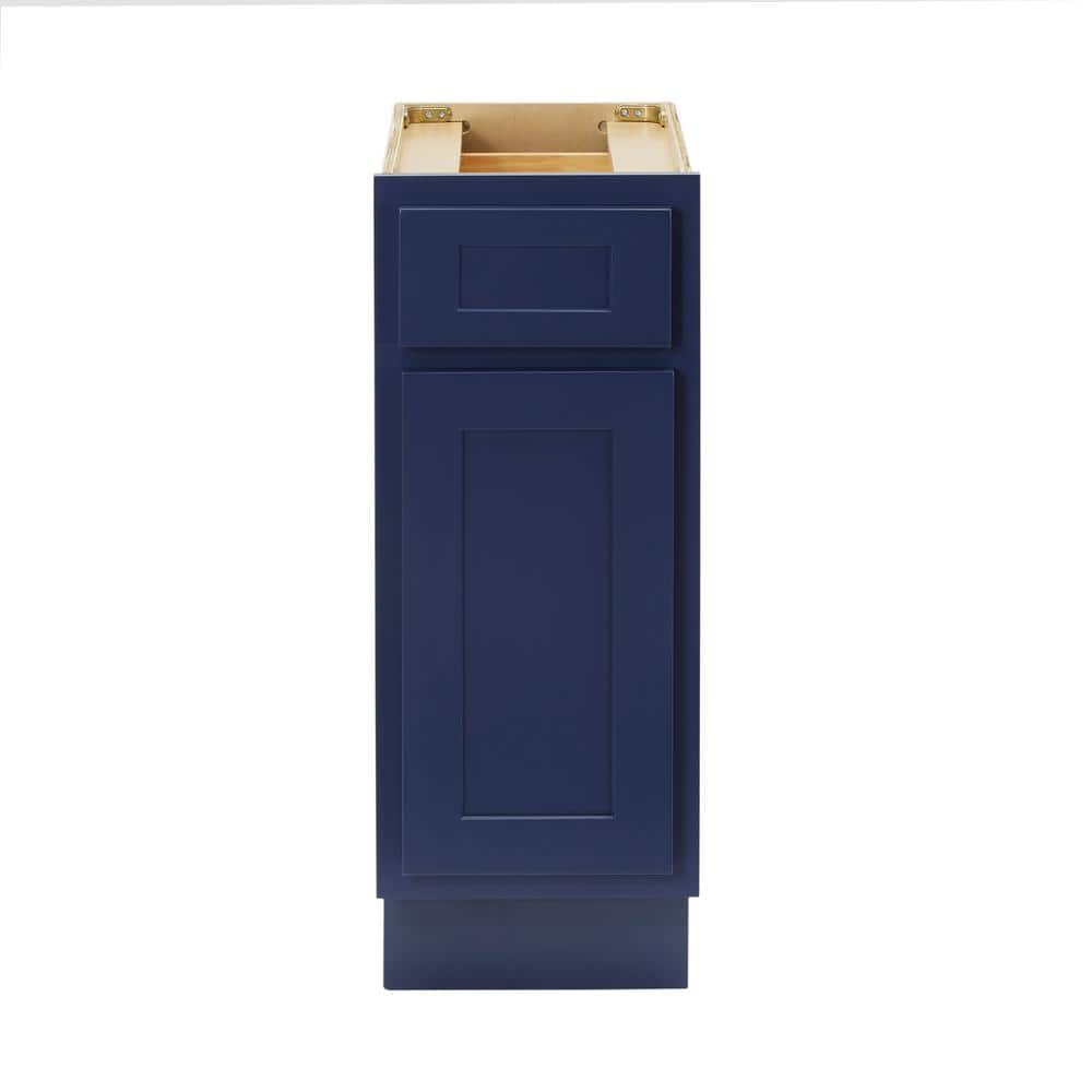 Vanity Art 12 in. W x 21 in. D x 32.5 in. H 1-Drawer Bath Vanity Cabinet Only in Blue