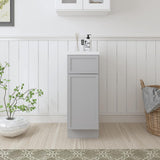 Vanity Art 12 in. W x 21 in. D x 32.5 in. H 1-Drawer Bath Vanity Cabinet Only in Gray
