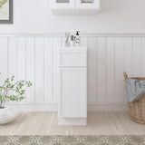 Vanity Art 12 in. W x 21 in. D x 32.5 in. H 1-Drawer Bath Vanity Cabinet Only in White
