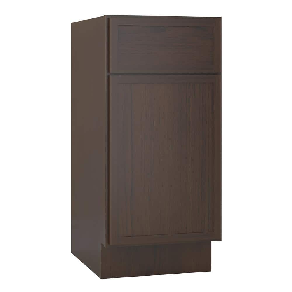 Vanity Art 15 in. W x 21 in. D x 32.5 in. H 1-Drawer Bath Vanity Cabinet Only in Brown