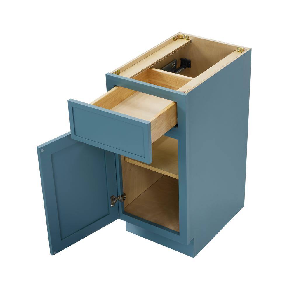 Vanity Art 15 in. W. x 21 in. D x 32.5 in. H 1-Drawer Bath Vanity Cabinet Only in Sea Green