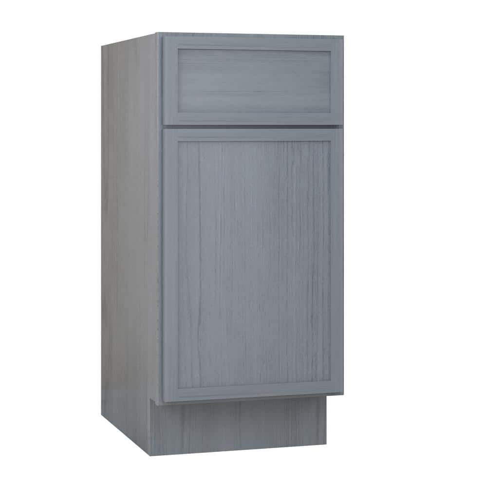 Vanity Art 15 in. W x 21 in. D x 32.5 in. H 1-Drawer Bath Vanity Cabinet Only in Smoky Gray