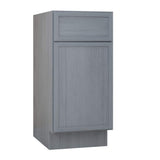 Vanity Art 15 in. W x 21 in. D x 32.5 in. H 1-Drawer Bath Vanity Cabinet Only in Smoky Gray