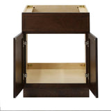 Vanity Art 24 in. W. x 21 in. D x 32.5 in. H 2-Doors Bath Vanity Cabinet without Top in Brown