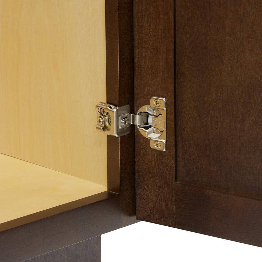 Vanity Art 36 in. W x 21 in. D x 32.5 in. H 2-Left Drawers Bath Vanity Cabinet without Top in Brown