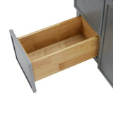 Vanity Art 36 in. W. x 21 in. D x 32.5 in. H 2-Left Drawers Bath Vanity Cabinet without Top in Smoky Gray