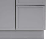 Vanity Art 36 in. W x 21 in. D x 32.5 in. H 2-Right Drawers Bath Vanity Cabinet without Top in Gray