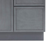 Vanity Art 36 in. W x 21 in. D x 32.5 in. H 2-Right Drawers Bath Vanity Cabinet without Top in Smoky Gray