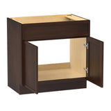 Vanity Art 39 in. W x 21 in. D x 32.5 in. H 2-Doors Bath Vanity Cabinet without Top in Brown
